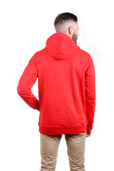 Calvin Klein pánská červená mikina s kapucí - XL (XA9)