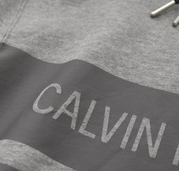 Calvin Klein pánská šedá mikina Instit - L (P2D)