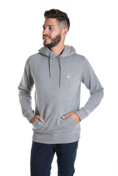 Calvin Klein pánská šedá mikina s kapucí - S (039)