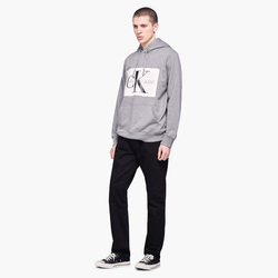 Calvin Klein pánská šedá mikina s kapucí Hoodie - L (901)