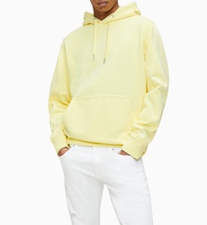 Calvin Klein pánská žlutá mikina Hoodie s kapucí - S (ZHH)