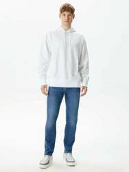 Calvin Klein pánská bílá mikina Diffused - S (YAF)