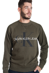 Calvin Klein pánská khaki mikina - S (LFH)
