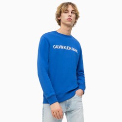 Calvin Klein pánská modrá mikina Logo - L (903)