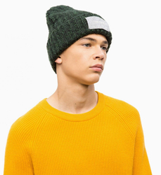 Calvin Klein pánská zelená čepice Chunky - OS (003)