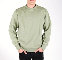 Calvin Klein pánská zelená mikina Instit - M (L9A)