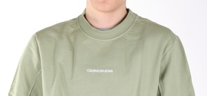 Calvin Klein pánská zelená mikina Instit - M (L9A)