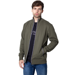 Calvin Klein pánská zelená mikina na zip - S (LFH)