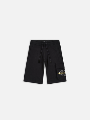 Calvin Klein pánské černé šortky - S (BEH)