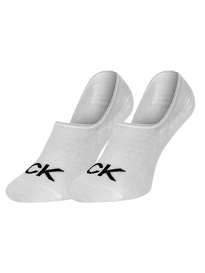 Calvin Klein pánské bílé ponožky 2 pack - 39 (002)