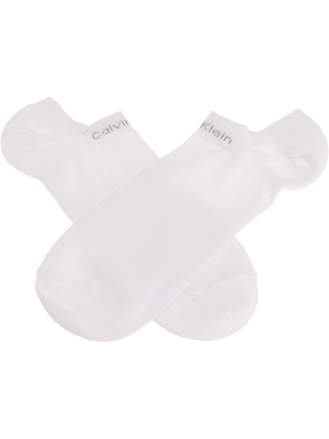 Calvin Klein pánské bílé ponožky 3 pack - ONESIZE (10)