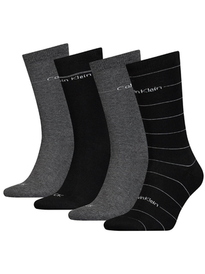 Calvin Klein pánské ponožky 4 pack - ONESIZE (BLA)
