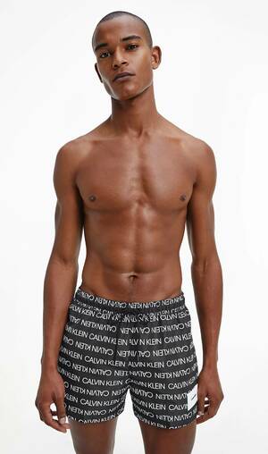 Calvin Klein pánské černé plavky - XL (0GJ)