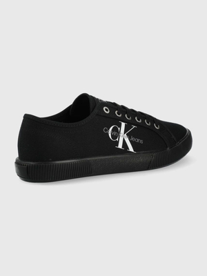 Calvin Klein pánské černé plátěné tenisky ESSENTIAL VULCANIZED 1 - 41 (0GL)