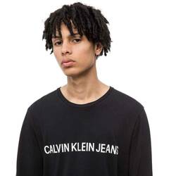 Calvin Klein pánské černé tričko s dlouhým rukávem - L (099)