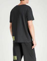 Calvin Klein pánské černé tričko s výstřihem do V - XL (001)