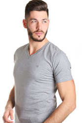 Calvin Klein pánské šedé tričko Embro - XXL (039)