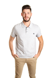 Calvin Klein pánské šedé polo Logo - XXL (038)