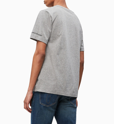 Calvin Klein pánské šedé tričko Patchwork - M (039)