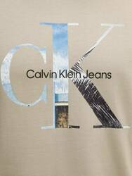 Calvin Klein pánské béžové tričko - M (PAH)