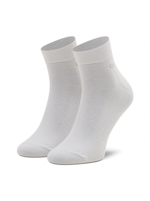 Calvin Klein pánské bílé ponožky 2 pack - 39/42 (WHI)