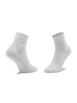 Calvin Klein pánské bílé ponožky 2 pack - 39/42 (WHI)