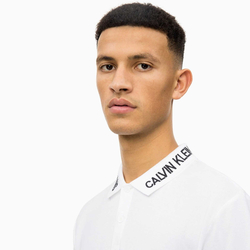 Calvin Klein pánské bílé polo Embro - L (112)