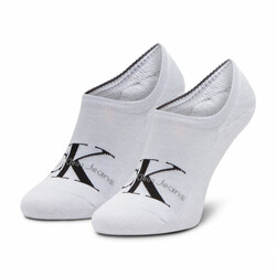 Calvin Klein bílé červené ponožky - ONESIZE (WHITE)