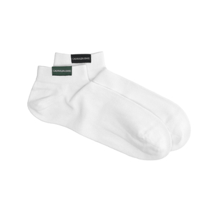 Calvin Klein pánské bílé ponožky 2 pack - ONESIZE (002)