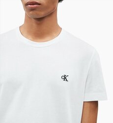 Calvin Klein pánské bílé tričko - S (YAF)