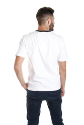 Calvin Klein pánské bílé tričko Tape - L (YAF)