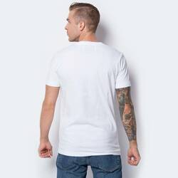 Calvin Klein pánské bílé tričko Vinyl - S (112)
