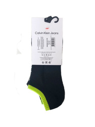 Calvin Klein pánské černošedé ponožky 3 pack - ONESIZE (001)