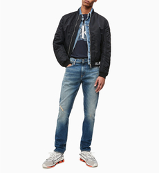 Calvin Klein pánské tmavě modré tričko Icon - L (402)
