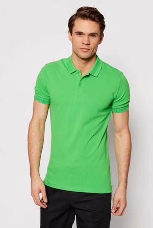 Calvin Klein pánské zelené polo triko - L (LYQ)