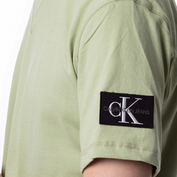 Calvin Klein pánské zelené tričko Badge - M (L9A)