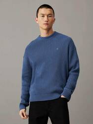 Calvin Klein pánský modrý svetr - M (PPK)