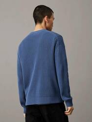 Calvin Klein pánský modrý svetr - M (PPK)