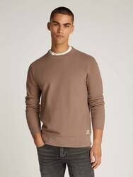 Calvin Klein pánský světle hnědý svetr - M (PFW)