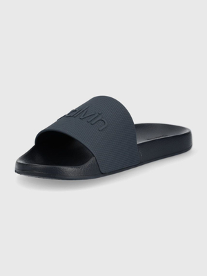 Calvin Klein pánské modré pantofle POOL SLIDE RUBBER - 41 (DW4)