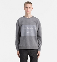 Calvin Klein pánská šedá mikina Hayto - XL (025)