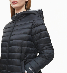 Calvin Klein dámská černá dlouhá bunda  - XS (099)