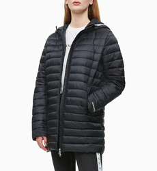 Calvin Klein dámská černá dlouhá bunda  - XS (099)