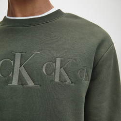 Calvin Klein pánská zelená mikina - S (LDD)