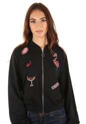 Guess dámská černá mikina Flamingo - L (A996)