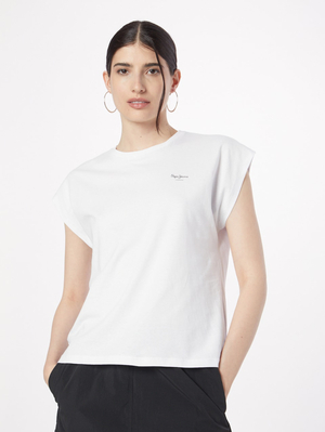 Pepe Jeans dámské bílé tričko BLOOM - M (800)