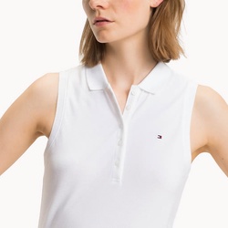 Tommy Hilfiger dámské bílé polo New Chiara - XS (100)