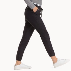 Tommy Hilfiger dámské černé kalhoty Logo