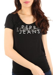 Pepe Jeans dámské černé tričko Brent - S (999)