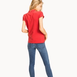 Tommy Hilfiger dámské červené polo  - XL (611)